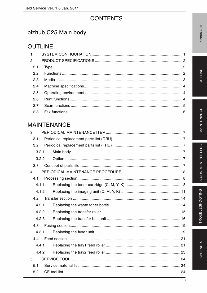 Konica-Minolta bizhub C25 FIELD-SERVICE Service Manual-2